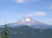 05 Mt. Hood from the summit of Salmon Butte.  Devils peak is in the foreground, with Tom Dick and Harry Mountain to the right, the next ridge closer to Hood.